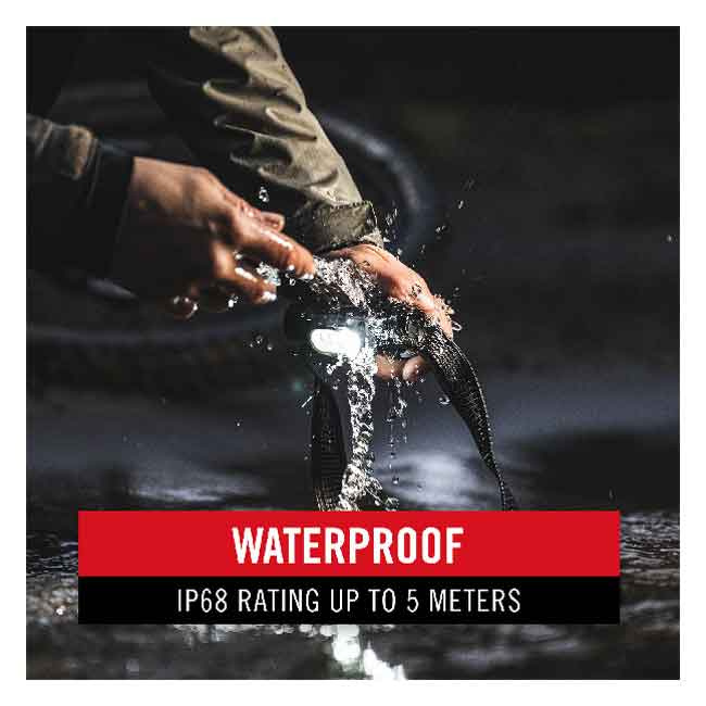 Pannlampa Uppladdningsbar WPFH30R 1200 Lumen