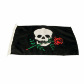 Humorflagga Pirat/Ros 30x45cm