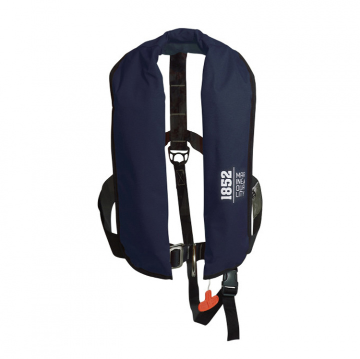 Classic Automatisk Väst Med D-Ring 165N ISO Marinblå