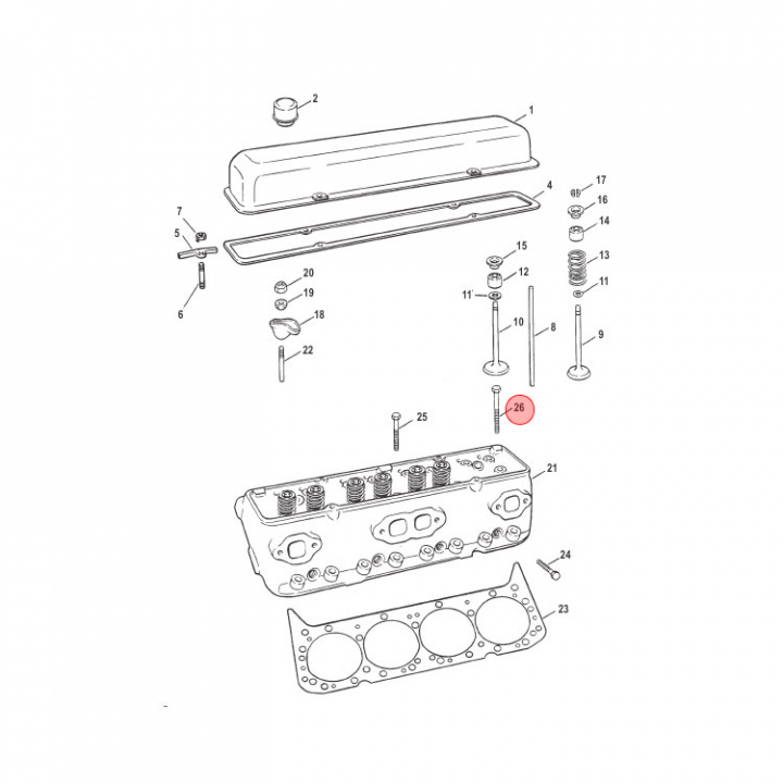 Cylinderskruv Mercruiser (11966)