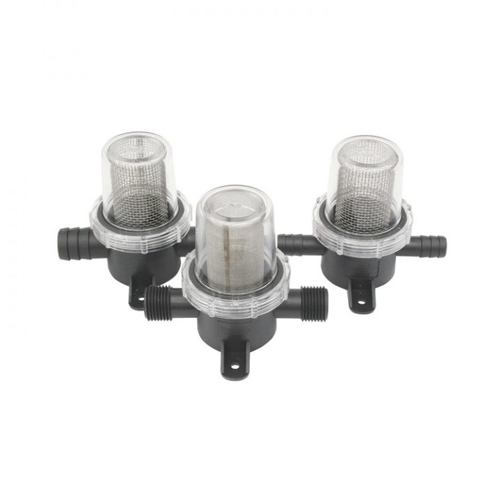 Vattenfilter In-Line Med Grov Rostfri Sil Ø12 mm