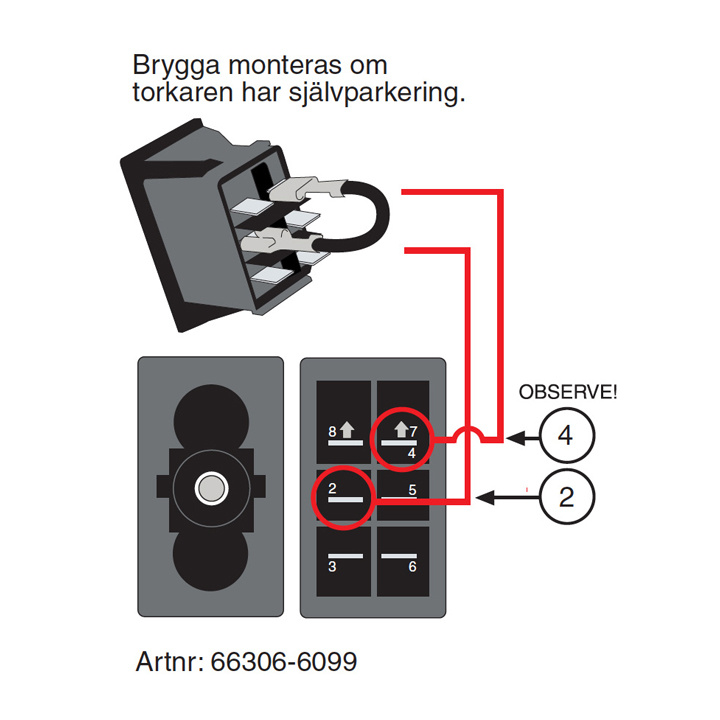 Strömbrytare För Torkarmotor Off-On-On