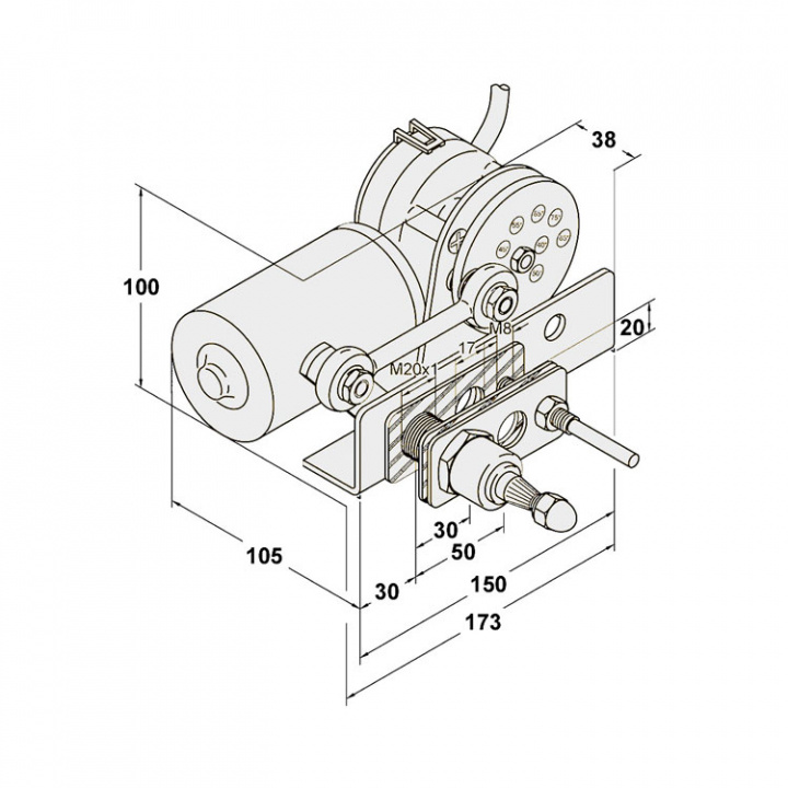 Torkarmotor Heavy Duty 12/24V