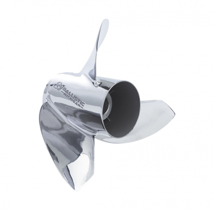 Propeller Ballistic 13-1/8 x 21 3 Blad Höger Rostfri