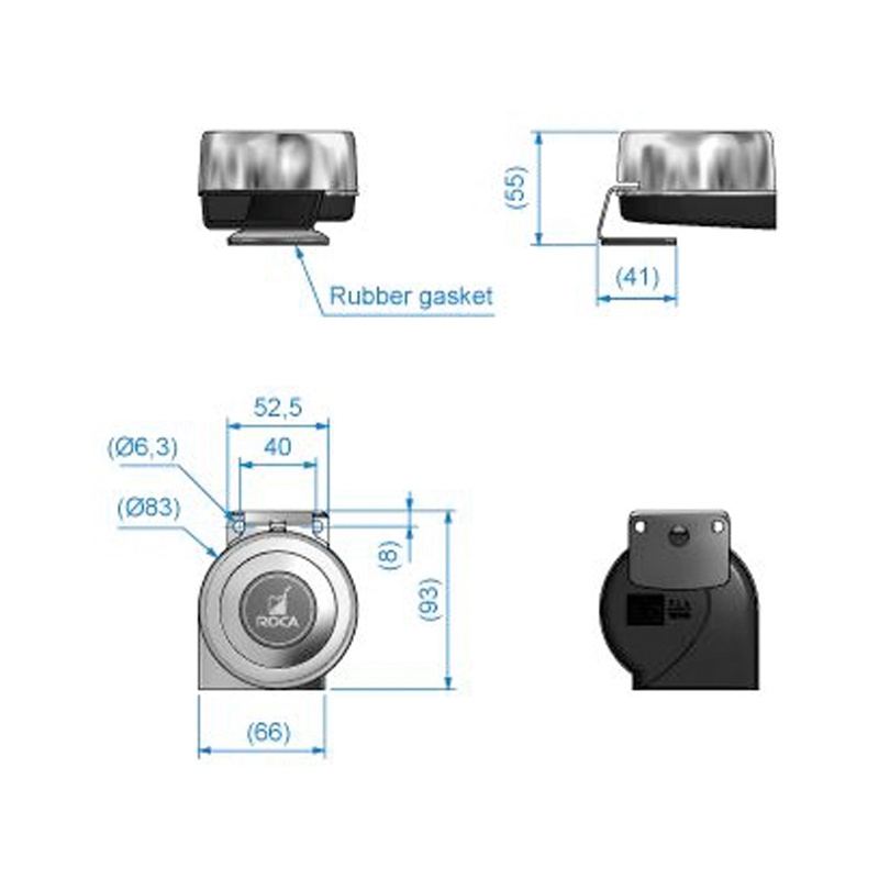 Kompakt Signalhorn Enkel 12V