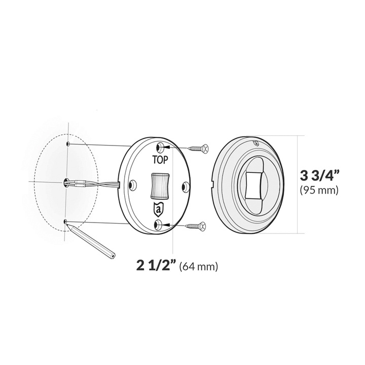 Akterlanterna LED Rostfri