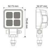 Mini Cube LED Däcksbelysning 10-30V DC, 1200 lm