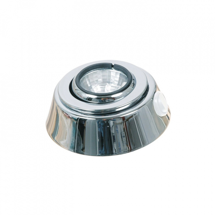 Taklampa 12V/10W Ø100 mm Krom