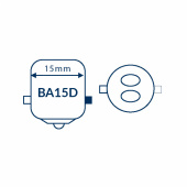 LED-Bajonett BA15D 10-36Vdc Ø19x43 mm 2-pack LED-Bajonett BA15D 10-36Vdc Ø19x43 mm 2-pack