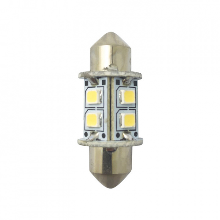 LED Pinol/Spollampa 10-36Vdc Vit 31 mm 2-pack