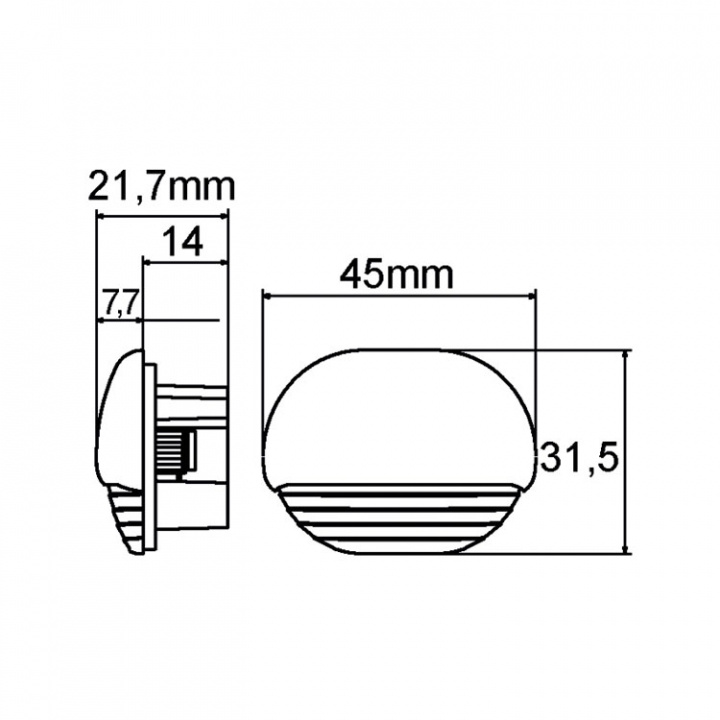 Easy Fit LED-Lampa Kromad 12/24V