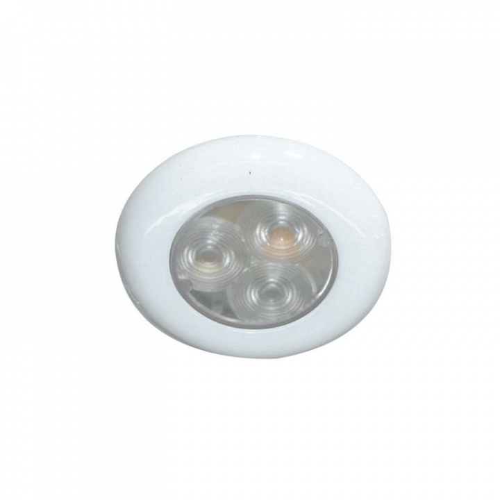 LED-Taklampa Inbyggnad 12V Vitt Ljus Ø 76 mm