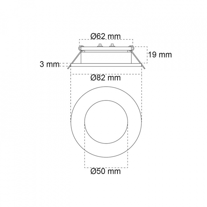 Maria LED Spot Mellan 3000K 10-32v