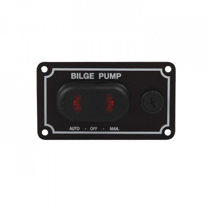 Pumppanel Vattentät 12V 89x50 mm