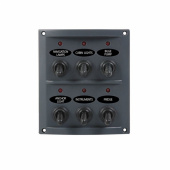 Elpanel Med 6 Kontakter & Lampor 15A Elpanel Med 6 Kontakter & Lampor 15A