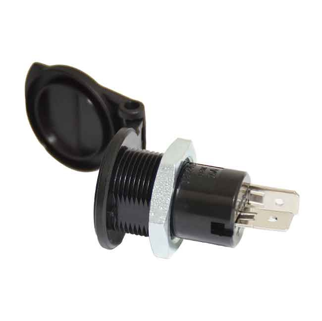 Installationskontakt Liten Med Skyddslock 12/24 V 16amp