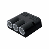 Påbyggnadseluttag Trippel Cigarett/USB 12/24V 20A Påbyggnadseluttag Trippel Cigarett/USB 12/24V 20A