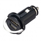 USB-laddare Dubbla 12-24 Vdc Uttag 5v / 2,1A USB-laddare Dubbla 12-24 Vdc Uttag 5v / 2,1A