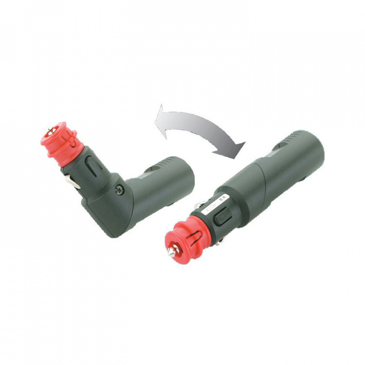 Universalkontakt 12/24V 8A Säkring & Vikled