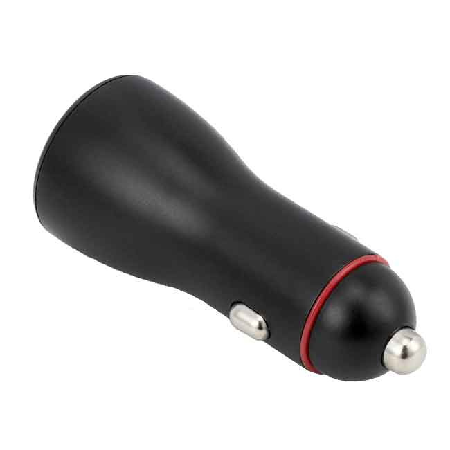 Snabbladdare USB A & C Med Voltmeter 12-24V