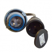 CEE 220V Hane IP67 Till Schuko Hona - 2,5mm2 kabel 0,5 meter CEE 220V Hane IP67 Till Schuko Hona - 2,5mm2 kabel 0,5 meter