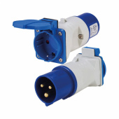 Adapter CEE Hane Till Schuko Hona 220V Adapter CEE Hane Till Schuko Hona 220V