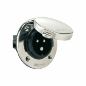 Landströmskontakt Med Vattentätt Rostfritt Easylock-Lock Landströmskontakt Med Vattentätt Rostfritt Easylock-Lock