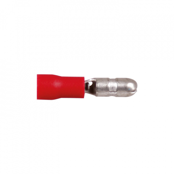 Rundstift Hane Röd 4 mm 10-pack