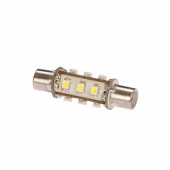 LED-Navigationslampa BS43 Vit Ø 13x42 mm 10-35vdc 10W LED-Navigationslampa BS43 Vit Ø 13x42 mm 10-35vdc 10W