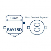 Nautical Lanterglödlampa HELLA Tricolor Bay15D 10-35V Nautical Lanterglödlampa HELLA Tricolor Bay15D 10-35V
