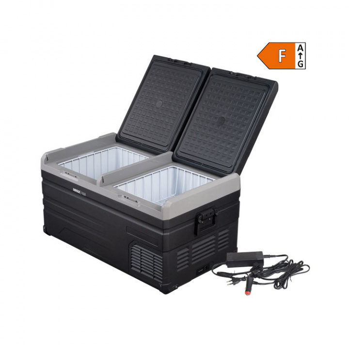 Kylbox 95L Med Kompressor 2-delad kyl/frys 12/24/230V 