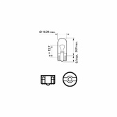 Lampa 12V 5W W2.1x9 5D Lampa 12V 5W W2.1x9 5D