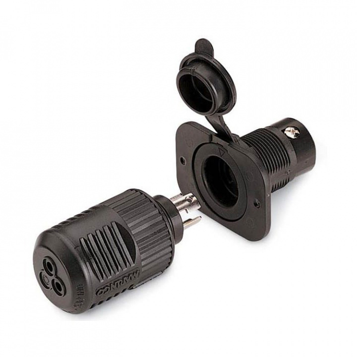 Uttag/kontakt 3x 1-8mm Kabel