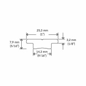 Genuaskena Serie 25 Svart 25 mm Genuaskena Serie 25 Svart 25 mm