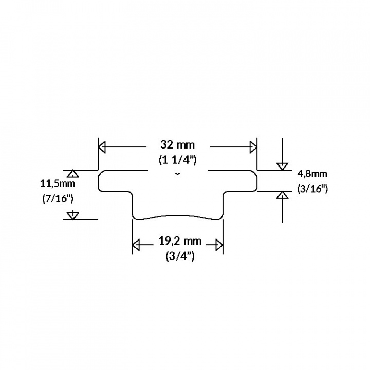 T-Skena Serie 32 32 mm