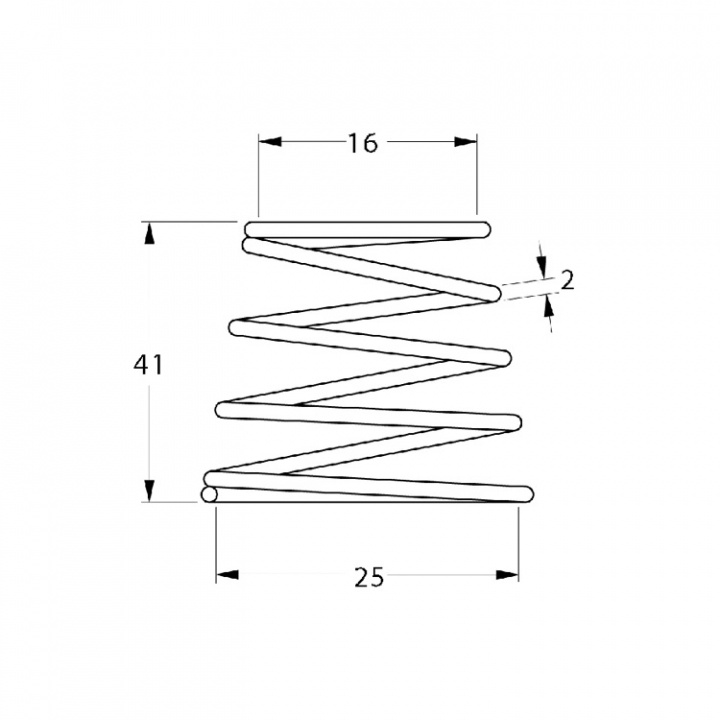 Konisk Fjäder Rostfri 2-pack