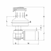 Elektrisk Skotvinsch E1 12/24V Elektrisk Skotvinsch E1 12/24V