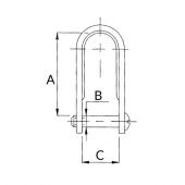 Blue Wave Schackel Med Spårskruv Blue Wave Schackel Med Spårskruv
