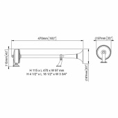 EMX1 Signalhorn Enkelt 24V EMX1 Signalhorn Enkelt 24V