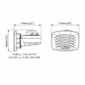 Signalhorn SM1/B Smile Svart Signalhorn SM1/B Smile Svart