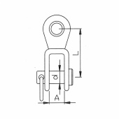 Toggles Med Ögla Rostfri Toggles Med Ögla Rostfri