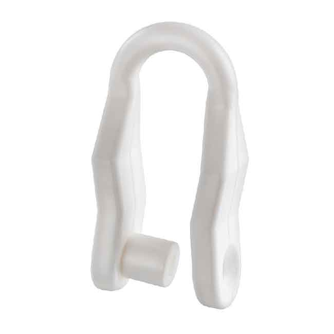 Schackel Vit Nylon Ø8mm (51mm hög)