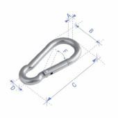 Karbinhake Rostfritt Karbinhake Rostfritt