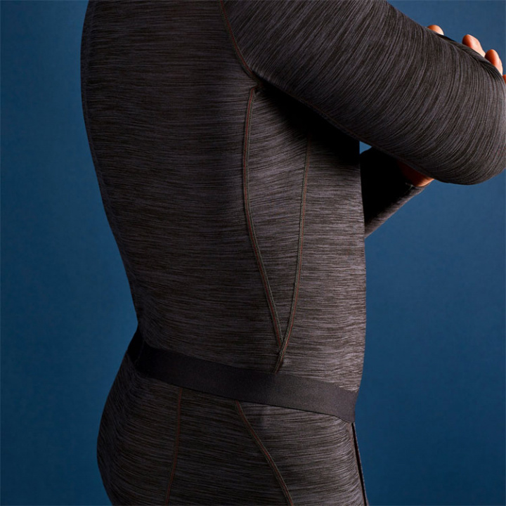 1282 Underställströja Långärmad Grå