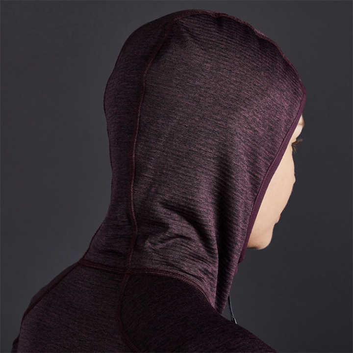 1101W Dart Hoodie Dam Mörklila