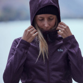 1101W Dart Hoodie Dam Mörklila 1101W Dart Hoodie Dam Mörklila