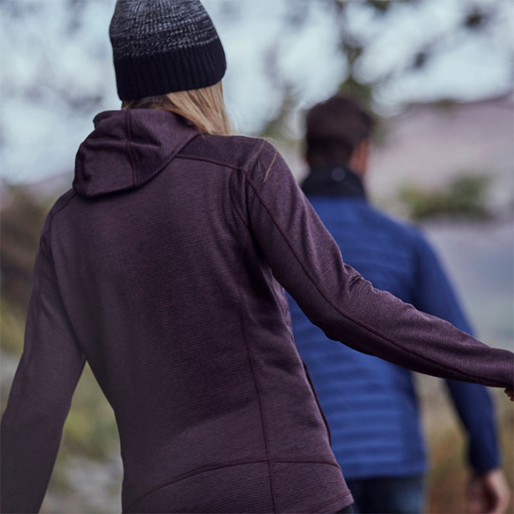 1101W Dart Hoodie Dam Mörklila