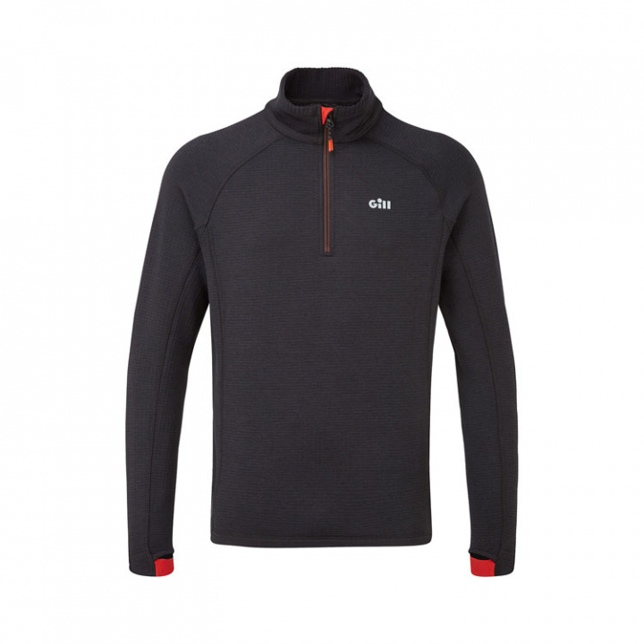 1081 Thermal Zip Neck Fleecetopp Grafit