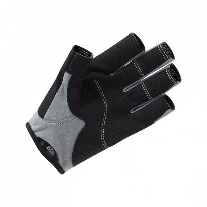 7043 Deckhand Handskar Utan Fingrar Svart