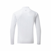 UV009 Men's UV Långärmad Zip T-shirt Vit UV009 Men's UV Långärmad Zip T-shirt Vit